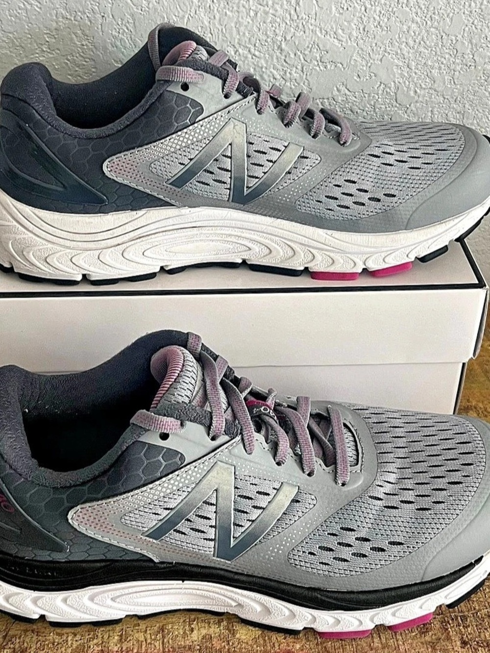 New Balance 840v4 Women's Athletic Shoes Gray & Pink US 9